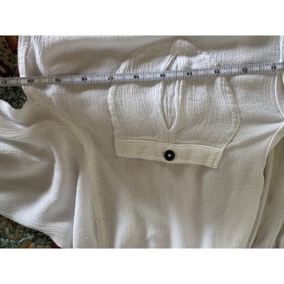 Free People Small white hippie floating tunic fall photos READ - Picture 8 of 9